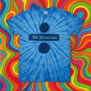 Blue Tie-Dye Ed Sheeran T-Shirt